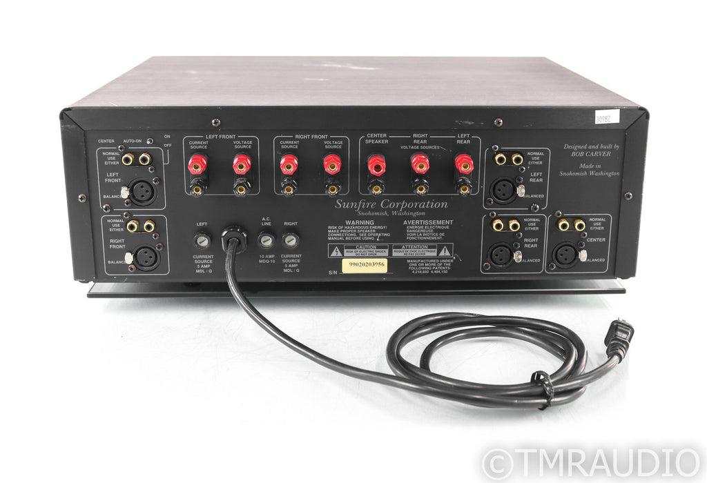 Sunfire Cinema Grand 5 Channel Power Amplifier; Black; Glass Base; Bob Carver