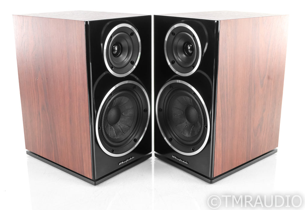 Wharfedale Diamond 225 Bookshelf Speakers; Rosewood Pair (Tear In Surround)