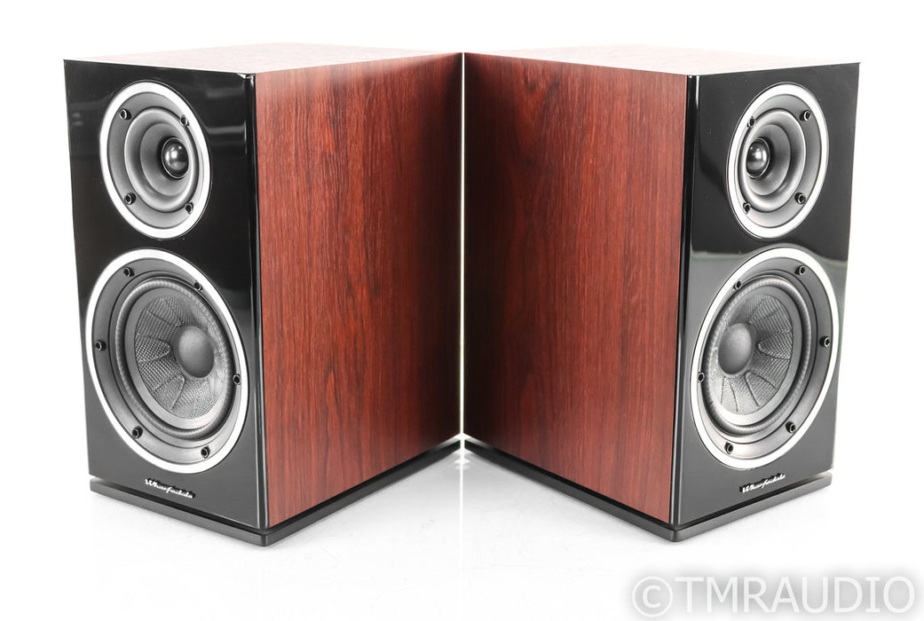 Wharfedale Diamond 225 Bookshelf Speakers; Rosewood Pair (Tear In Surround)