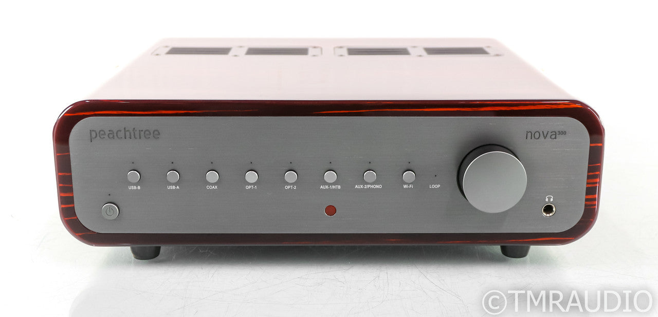 Peachtree Nova 300 Stereo Integrated Amplifier; Gloss Ebony; Remote; MM Phono