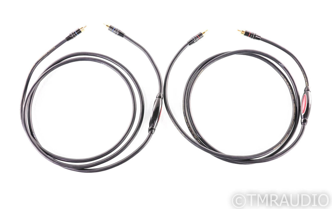 Transparent MusicLink RCA Cables; 2m Pair Interconnects