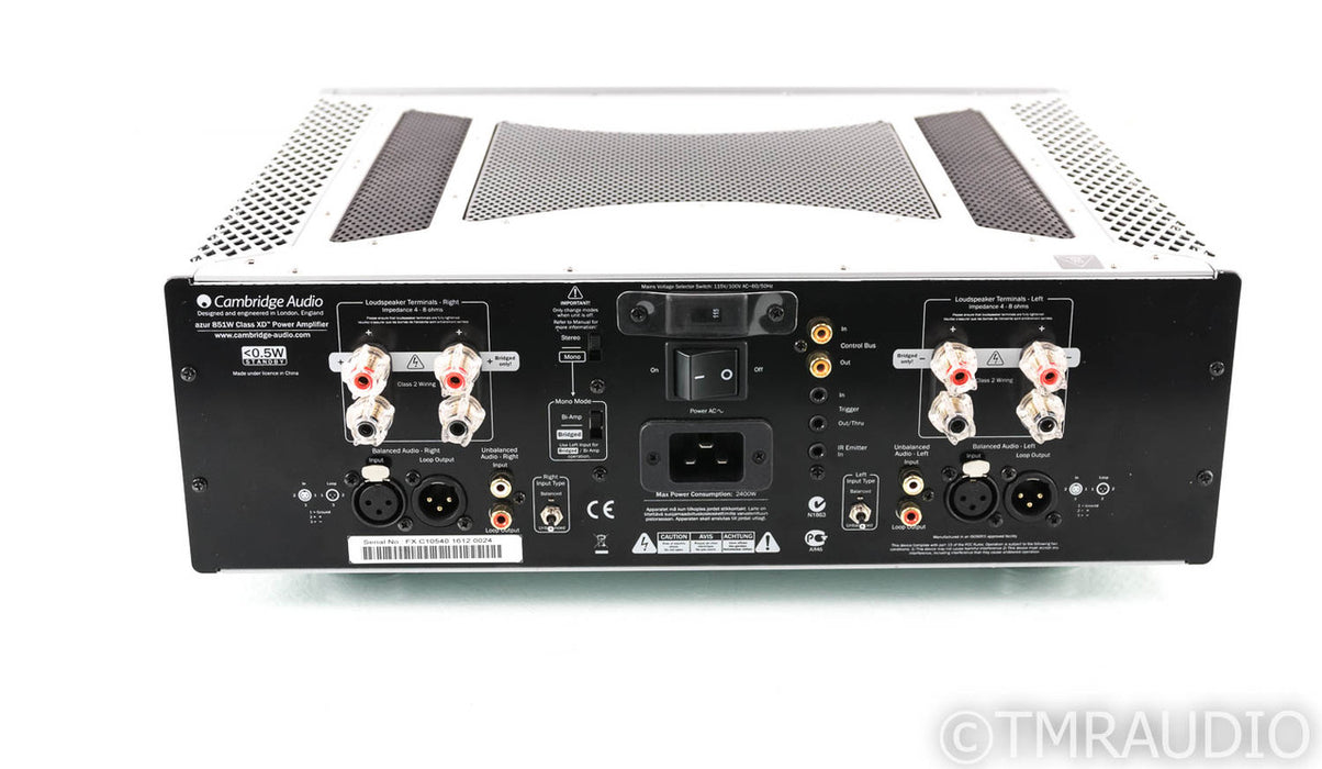 Cambridge Audio Azure 851W Stereo Power Amplifier; 851-W; Class XD