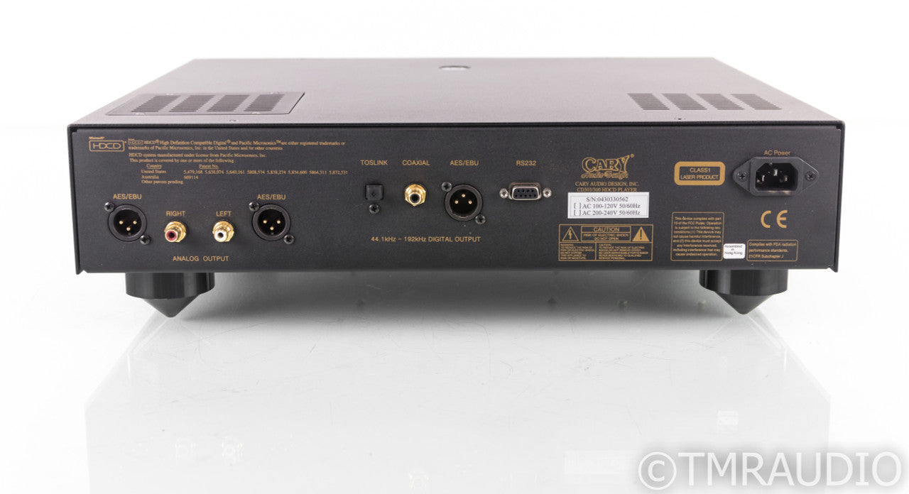 Cary Audio CD 303/300 Tube CD / HDCD Player (No Remote)