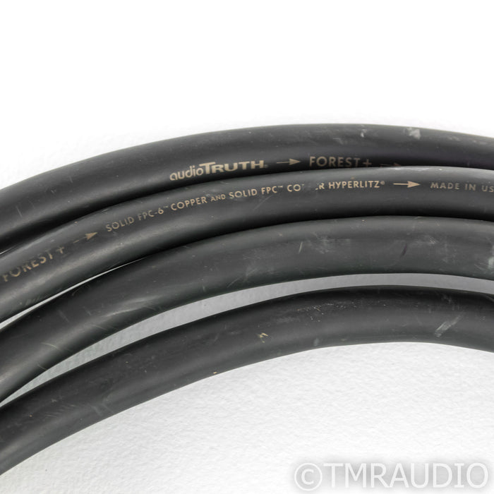 AudioQuest AudioTruth Forest Speaker Cables; 7.5ft Pair (Missing one termination)
