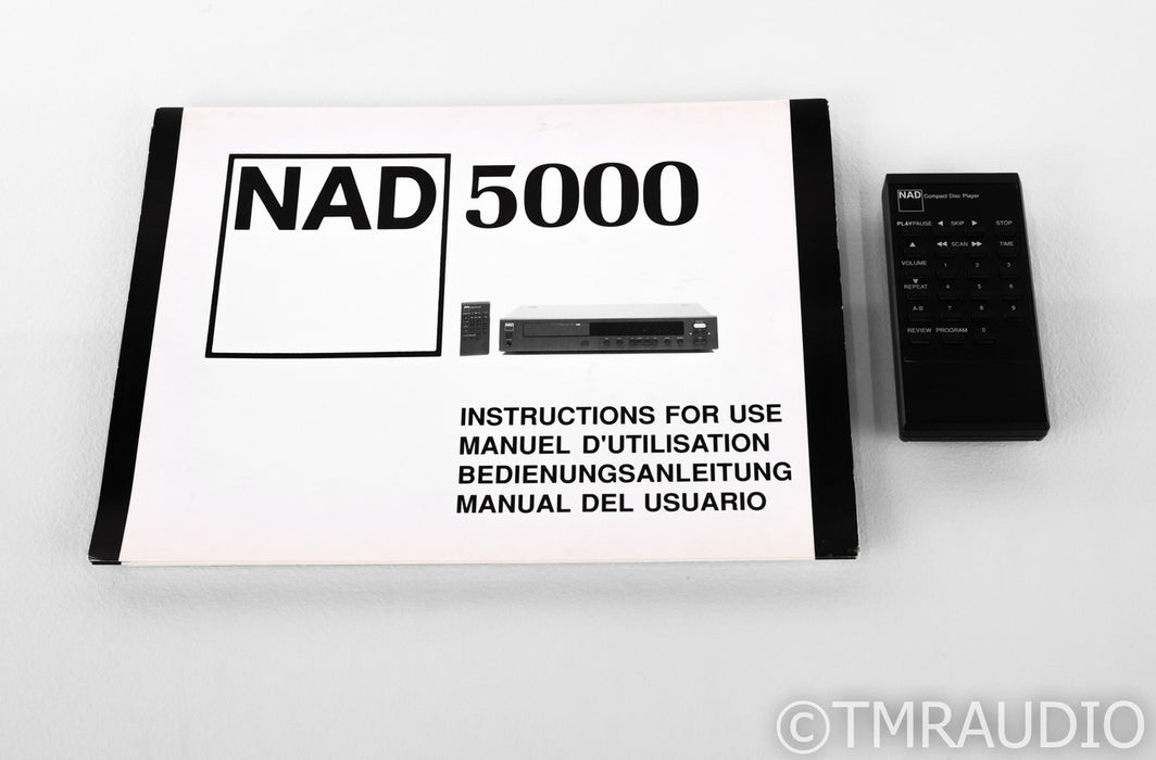 NAD 5000 CD Player / Transport; Remote