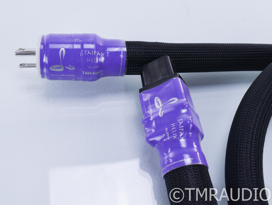 Shunyata Taipan Helix Alpha Power Cable; 6ft AC Cord; 20A