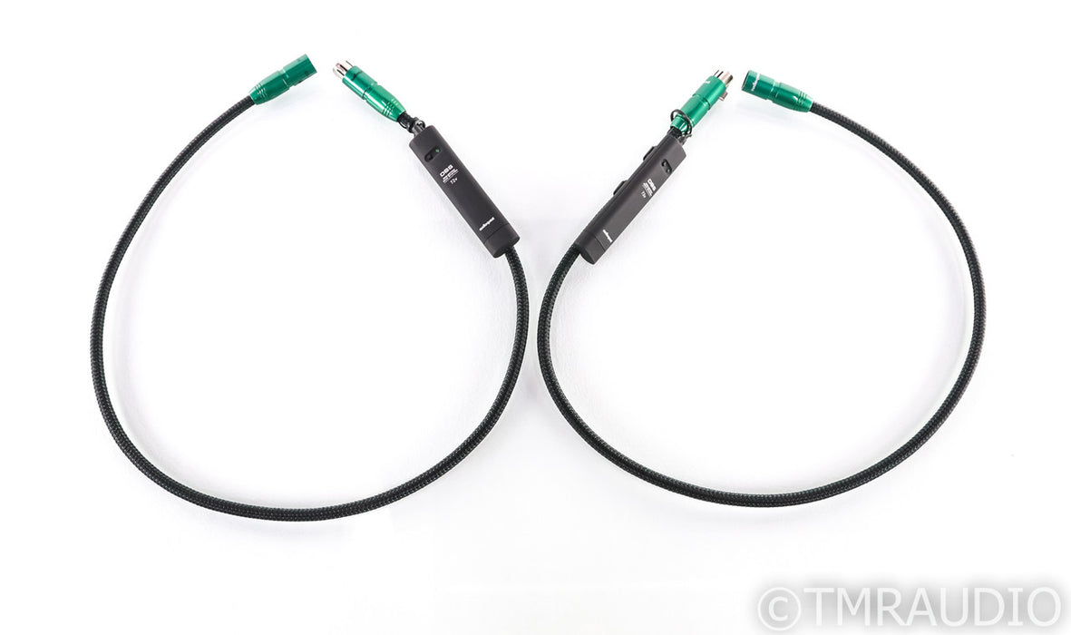 AudioQuest Columbia XLR Cables; 1m Pair Balanced Interconnects; 72v DBS