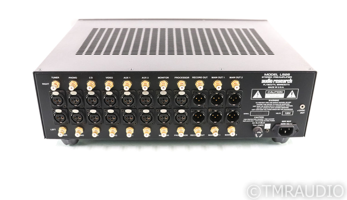 Audio Research LS26 Stereo Tube Hybrid Preamplifier; LS-26; Remote