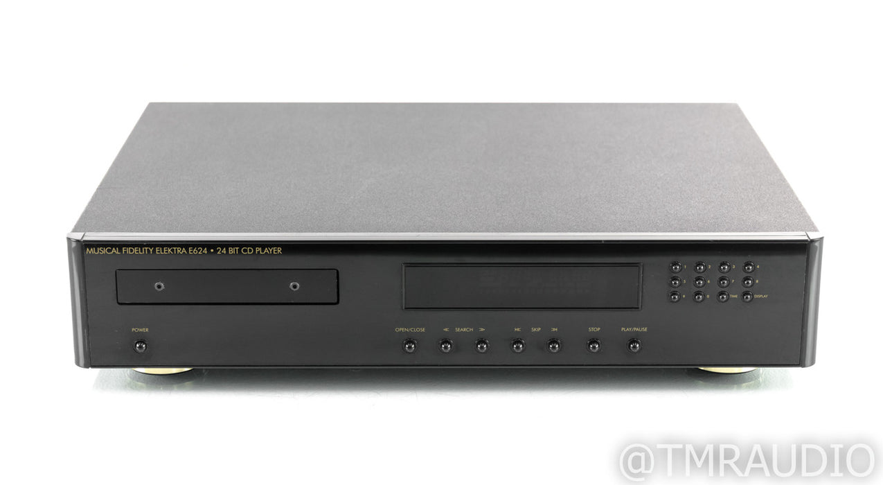 Musical Fidelity Elektra E624 CD Player; E-624; Remote; AS-IS (Bad Coax Out)