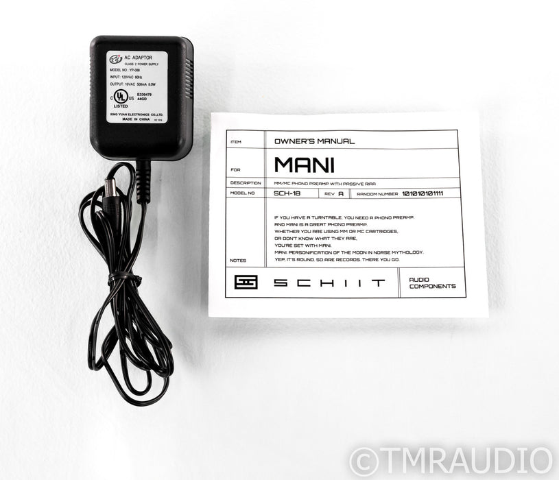 Schiit Mani MM / MC Phono Preamplifier; Silver