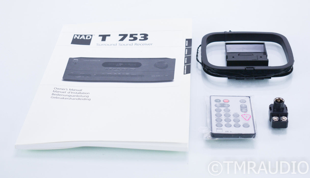 NAD T 753 7.1 Channel Home Theater Receiver; Remote