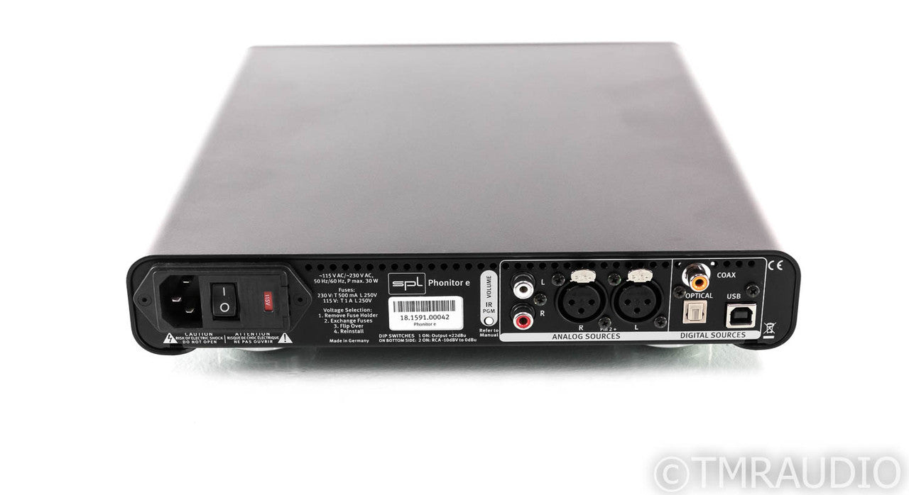 SPL Phonitor e Headphone Amplifier 192kHz DAC; DAC; Silver (Open Box; Full Warranty)