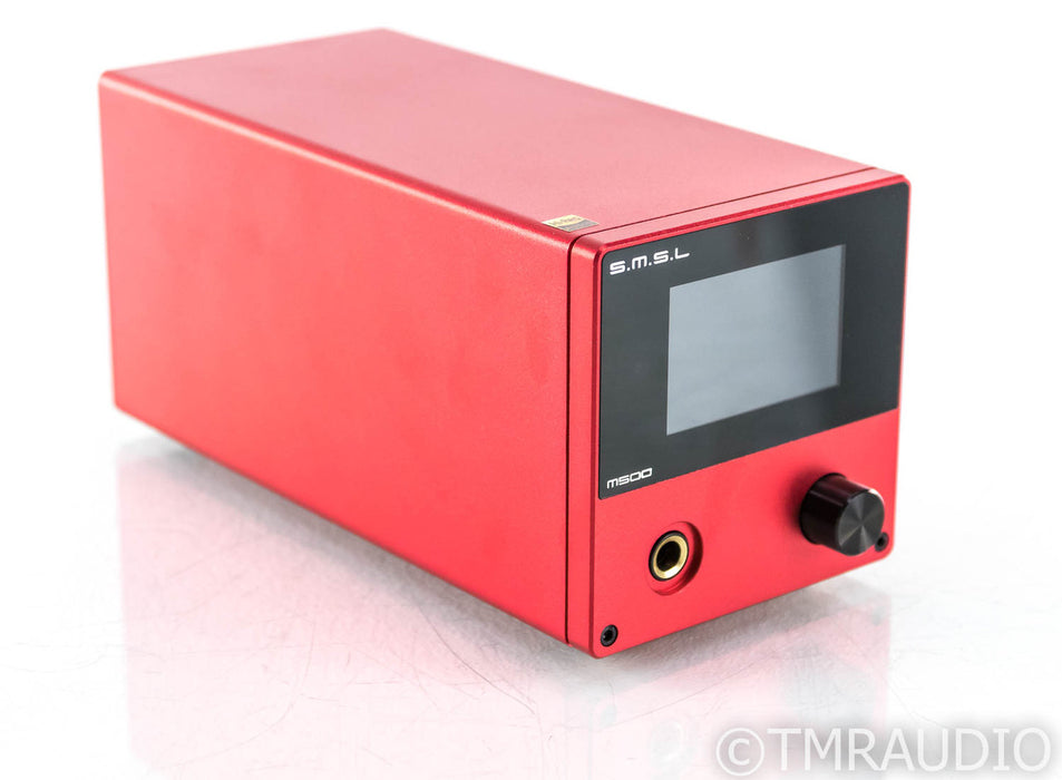 SMSL M500 Headphone Amplifier / DAC; Red; M-500; Remote