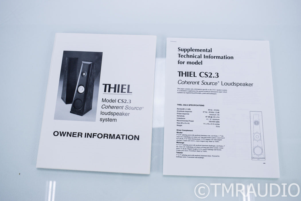 Thiel CS2.3 Floorstanding Speakers