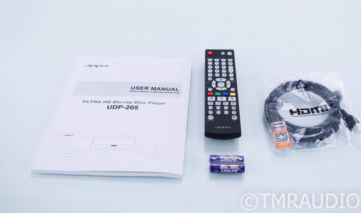 Oppo UDP-205 Universal Blu-Ray Player; UDP205; 4K UHD; Remote - MINT