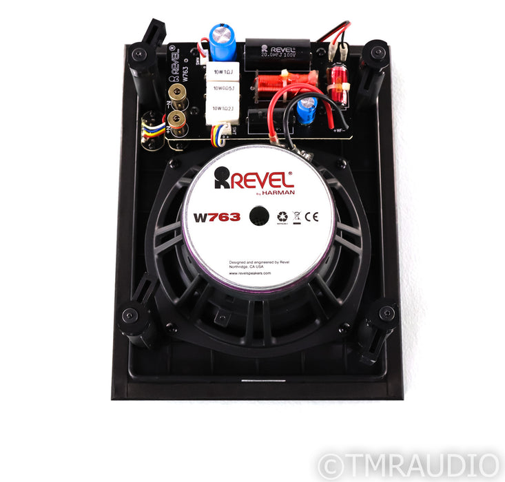 Revel W763 In-Wall Speaker; Single; W-763; White Grill