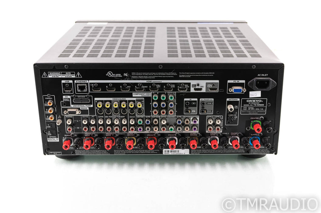 Onkyo TX-NR809 7.2 Channel Home Theater Receiver; TXNR809; Remote