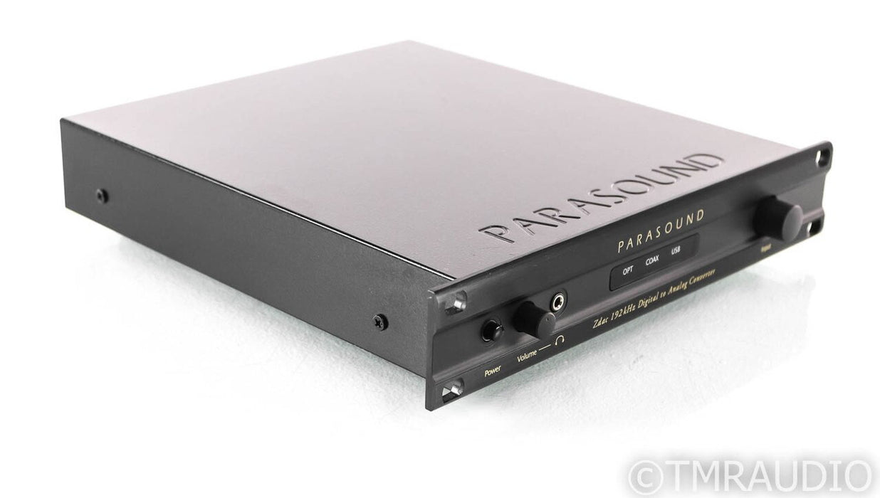 Parasound Zdac DAC / Headphone Amplifier; D/A Converter; Black; v.1