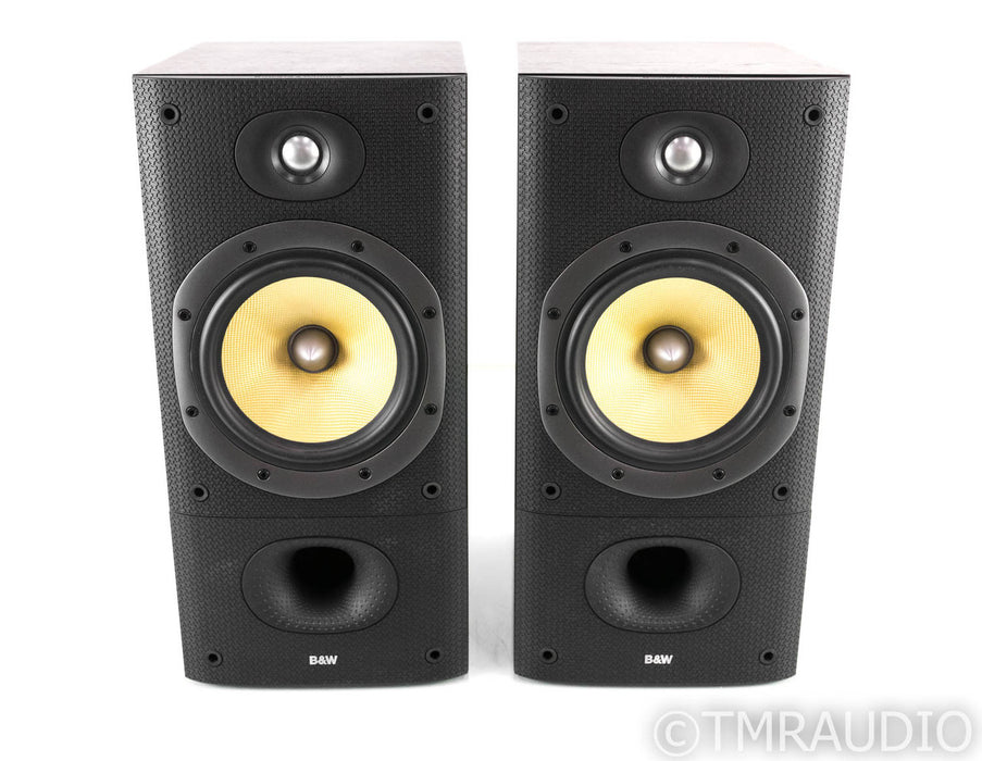 B&W DM602 S3 Bookshelf Speakers; Black Ash Pair; DM-602