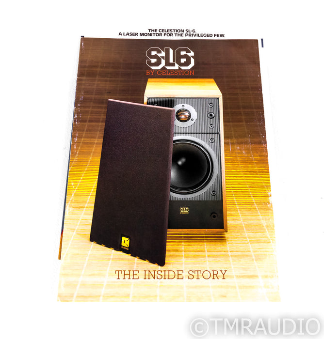 Celestion SL6 Vintage Bookshelf Speakers; Walnut Pair