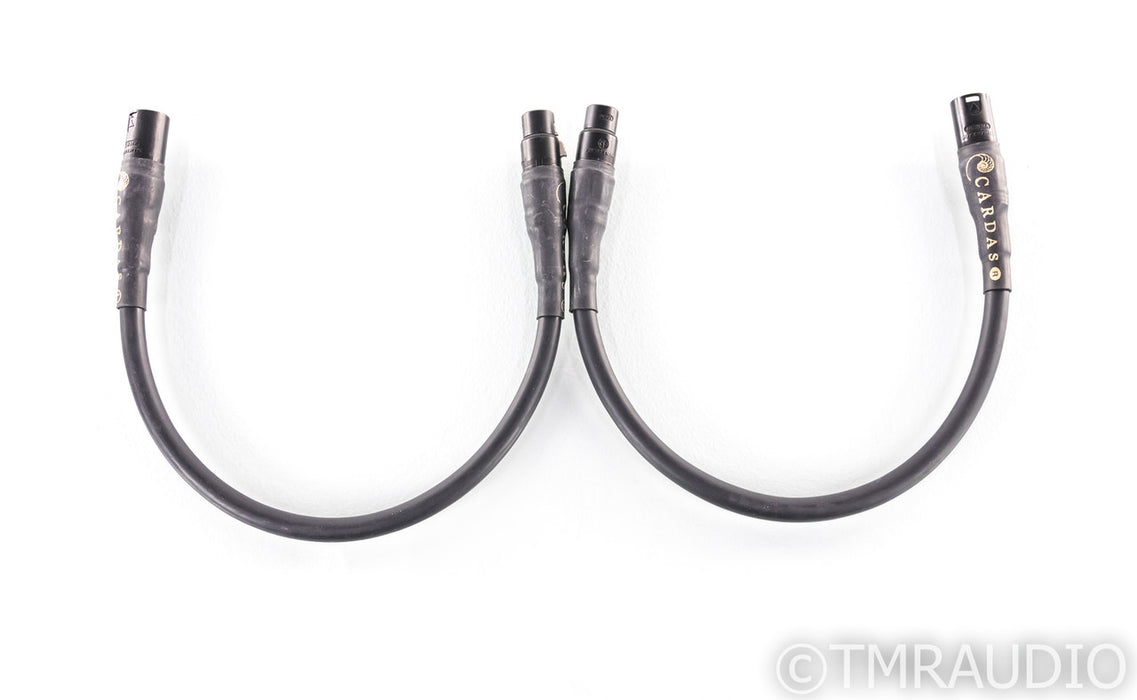 Cardas Golden Reference XLR Cables; 0.5m Pair Balanced Interconnects