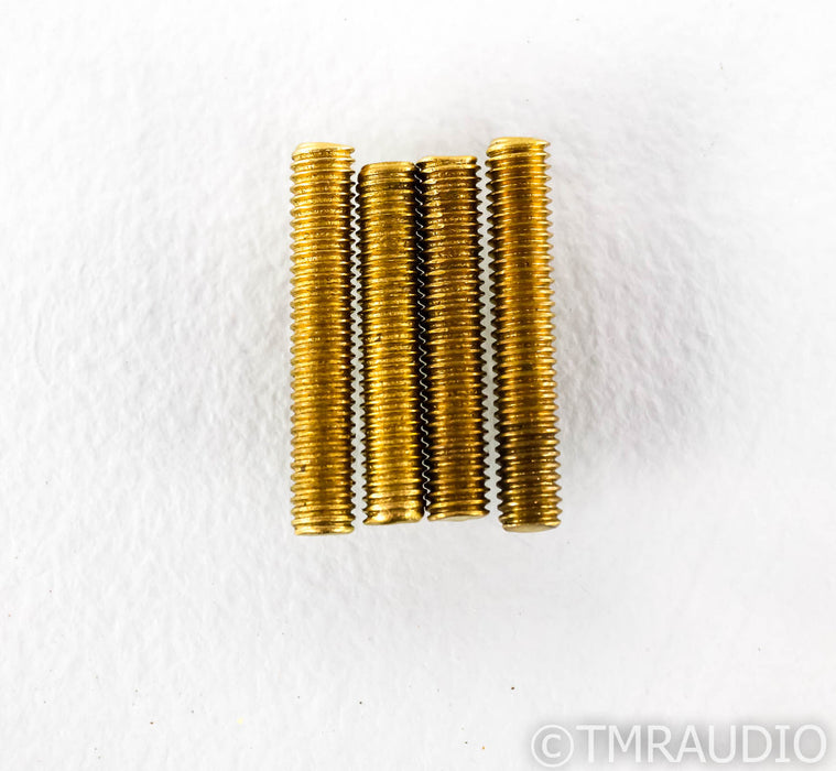 Mapleshade Threaded Low Radiused Brass Heavyfeet; Set of 4 Isolation Feet