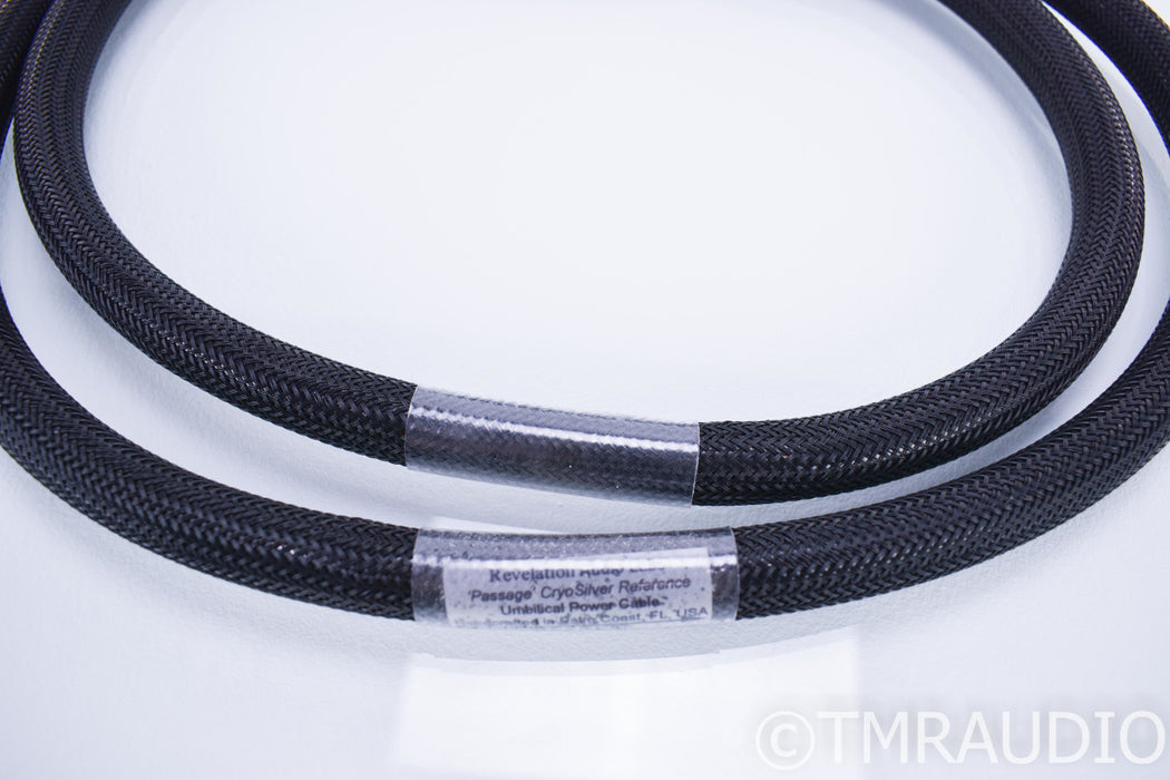 Revelation Audio Labs Passage CryoSilver Reference Power Umbilical Cord; 1m Pair; Speakon; Pass Labs XS