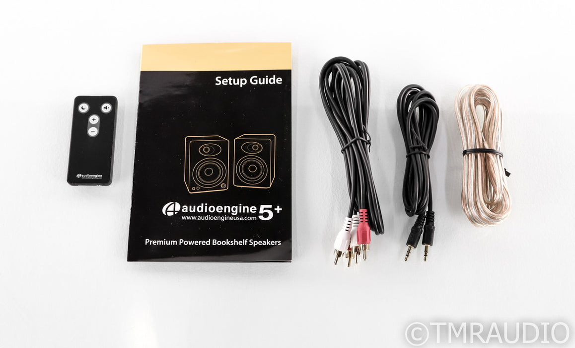 Audioengine A5+ Powered Bookshelf Speakers+; Gloss White Pair; A-5+