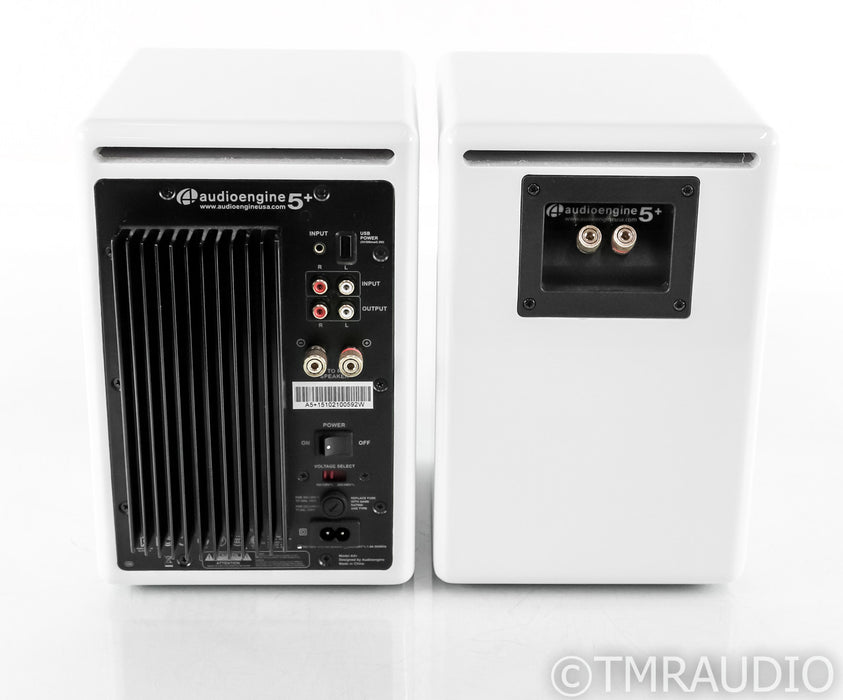 Audioengine A5+ Powered Bookshelf Speakers+; Gloss White Pair; A-5+
