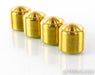 Mapleshade Threaded Low Radiused Brass Heavyfeet; Set of 4 Isolation Feet