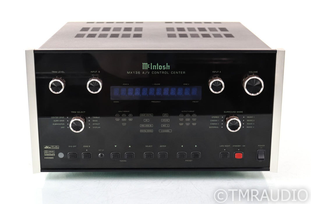 McIntosh MX136 7.1 Channel Home Theater Processor; MX-136; HR093 Remote