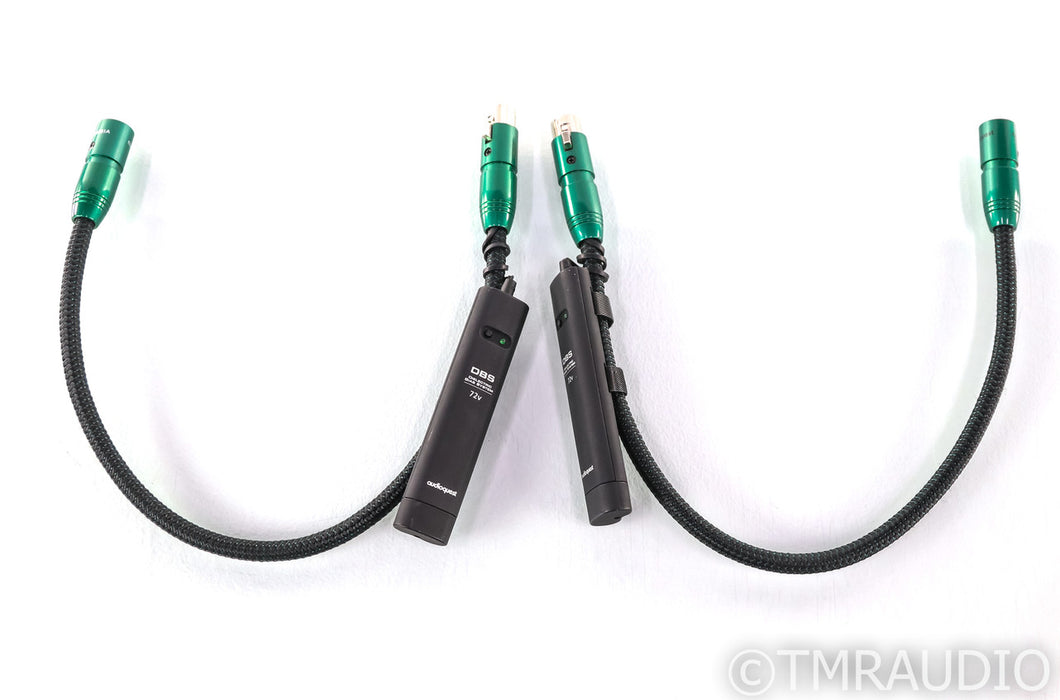 AudioQuest Columbia XLR Cables; 0.5m Pair Balanced Interconnects; 72v DBS