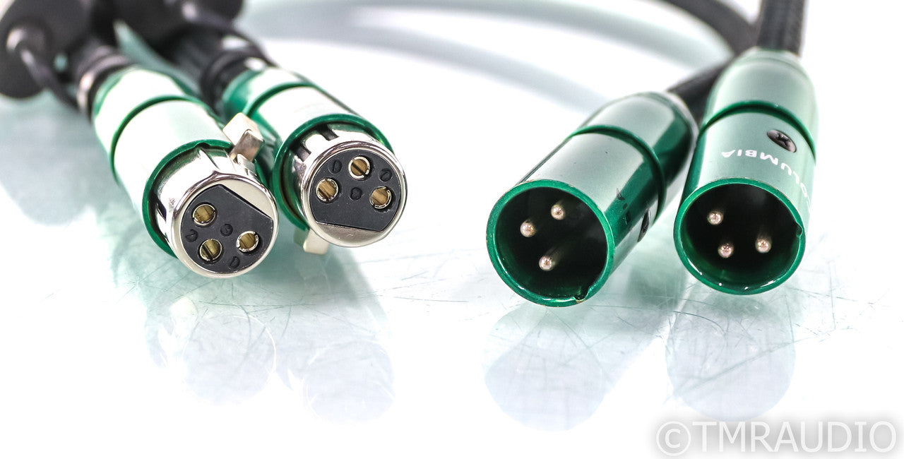 AudioQuest Columbia XLR Cables; 0.5m Pair Balanced Interconnects; 72v DBS
