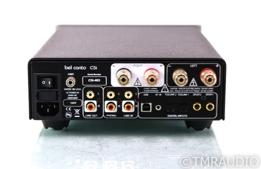 Bel Canto C5i Stereo Integrated Amplifier / DAC; C5-i; Silver; Remote; MM Phono