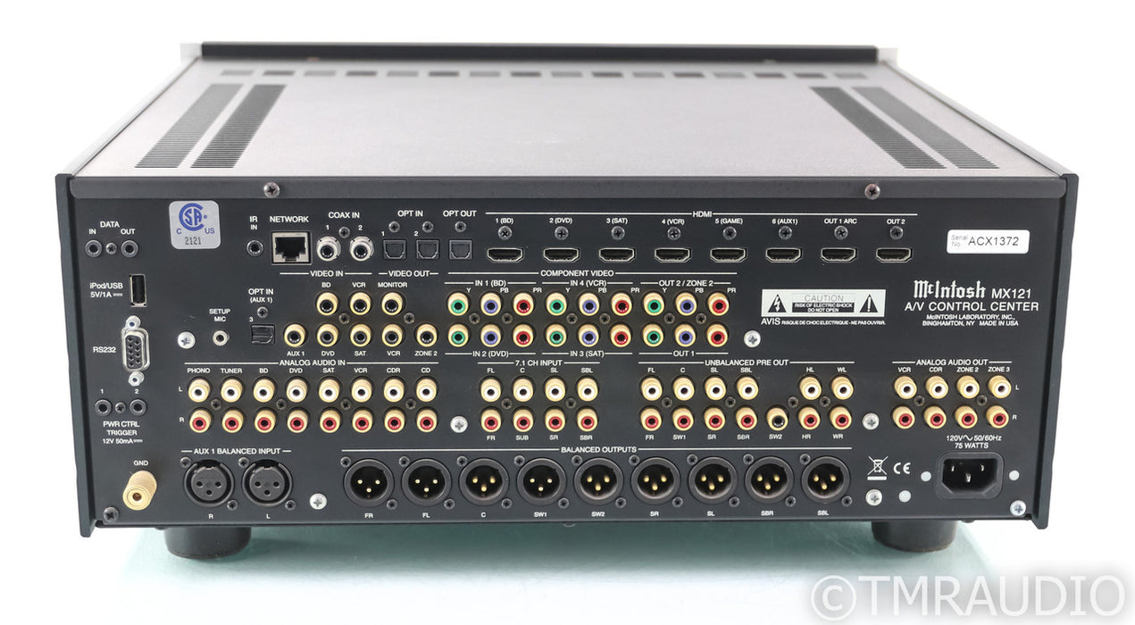 McIntosh MX121 7.1 Channel Home Theater Processor; MX-121; MM Phono (No Microphone)