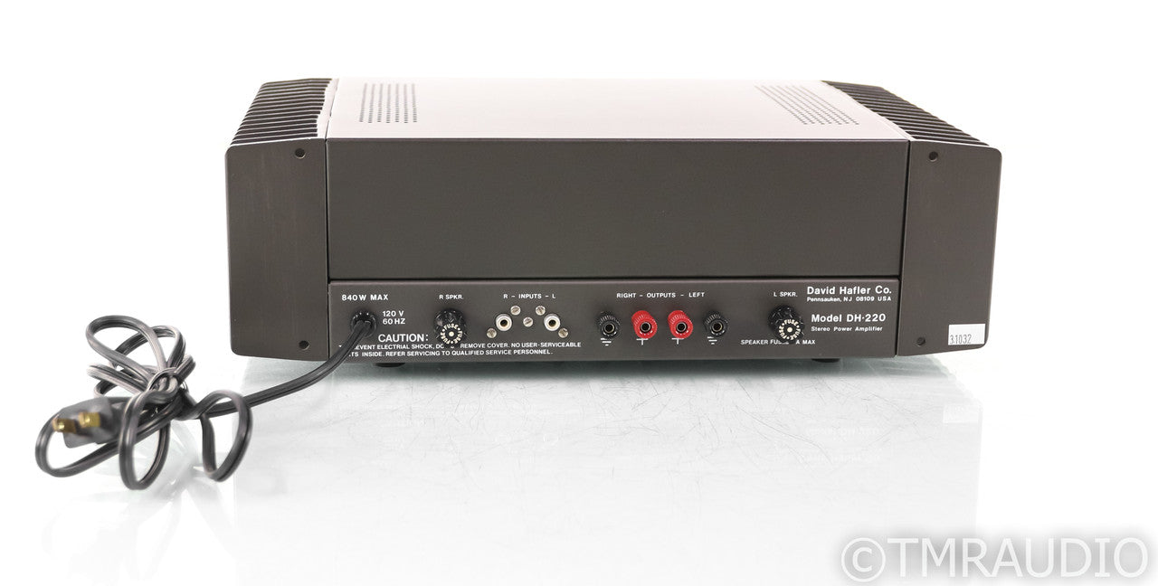 Hafler DH-220 Vintage Stereo Power Amplifier; DH220