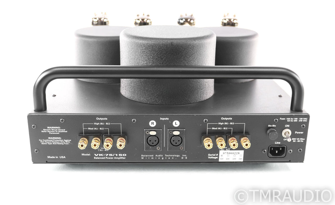 BAT VK-75SE Stereo Tube Power Amplifier; VK75SE; Balanced Audio Technology