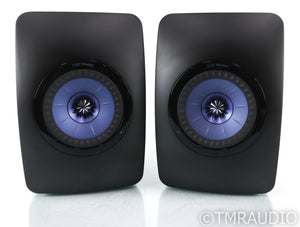 KEF LS50W Wireless Bookshelf Speakers; LS-50 W; Gloss Black Pair