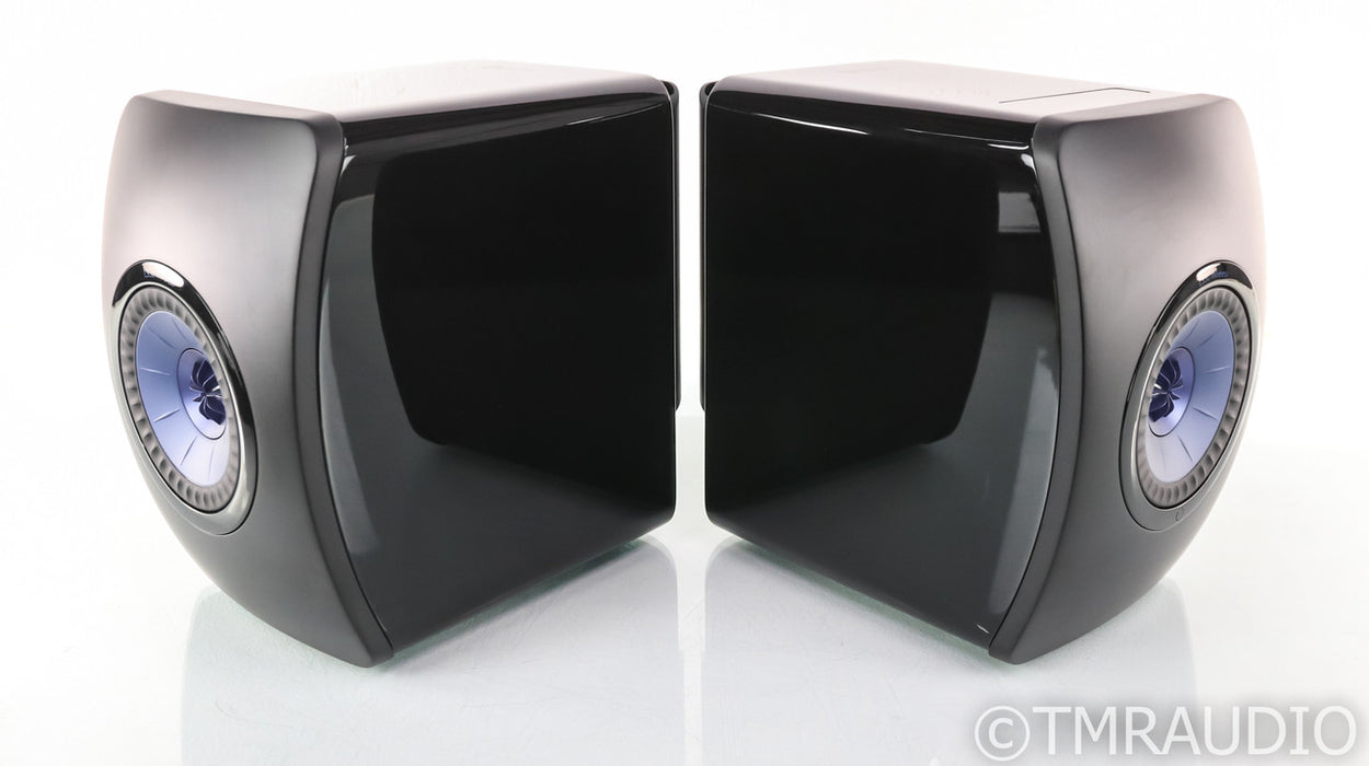 KEF LS50W Wireless Bookshelf Speakers; LS-50 W; Gloss Black Pair