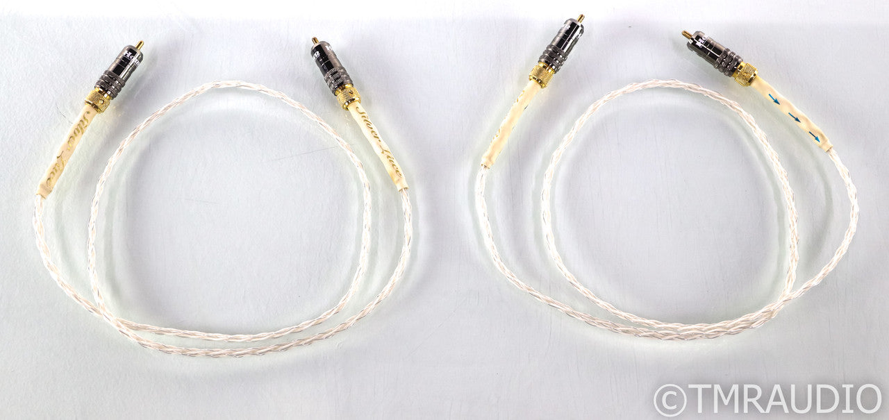 Homegrown Audio Silver Lace RCA Cables; 1m Pair Interconnects