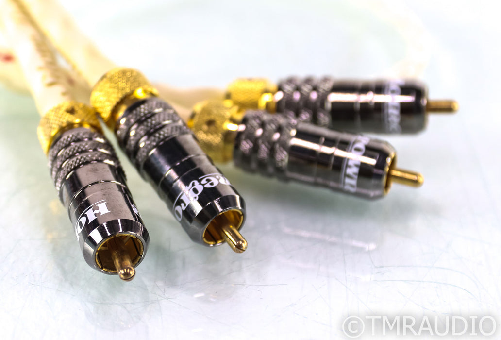 Homegrown Audio Silver Lace RCA Cables; 1m Pair Interconnects