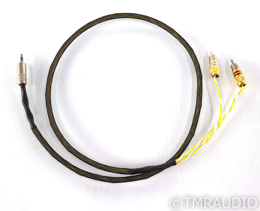 Kimber Kable GQ-Mini Cu 3.5mm TRS to Dual RCA Y-Splitter Cable; Single 1m Aux