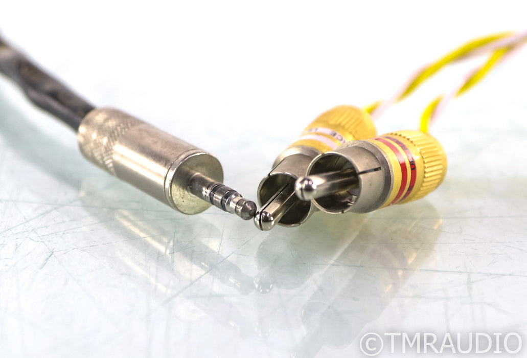Kimber Kable GQ-Mini Cu 3.5mm TRS to Dual RCA Y-Splitter Cable; Single 1m Aux