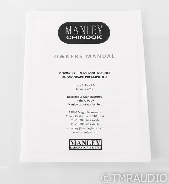 Manley Chinook MM / MC Phono Preamplifier