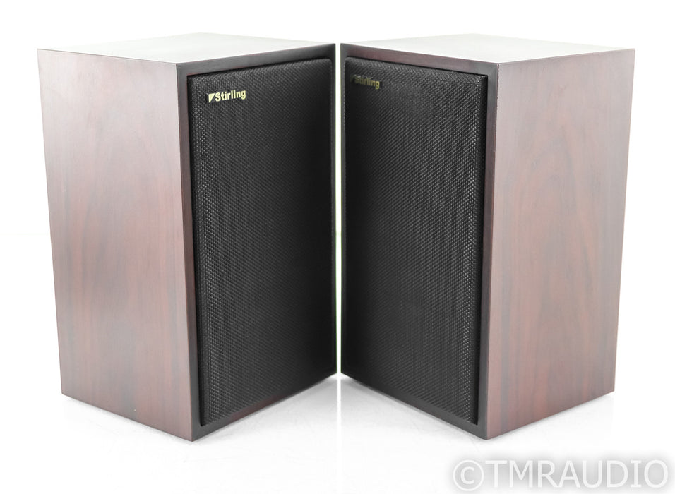 Stirling BBC LS3/5a V1 Bookshelf Speakers; Cherry Pair; External Crossovers