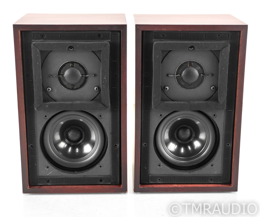 Stirling BBC LS3/5a V1 Bookshelf Speakers; Cherry Pair; External Crossovers