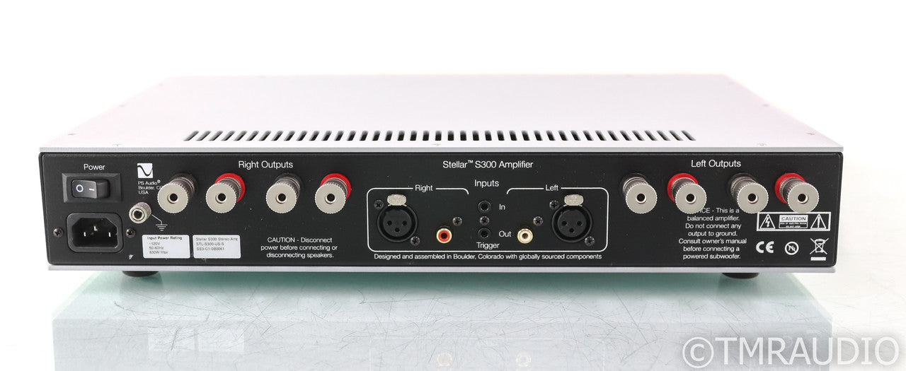 PS Audio Stellar S300 Stereo Power Amplifier; Silver; S-300 (Used)