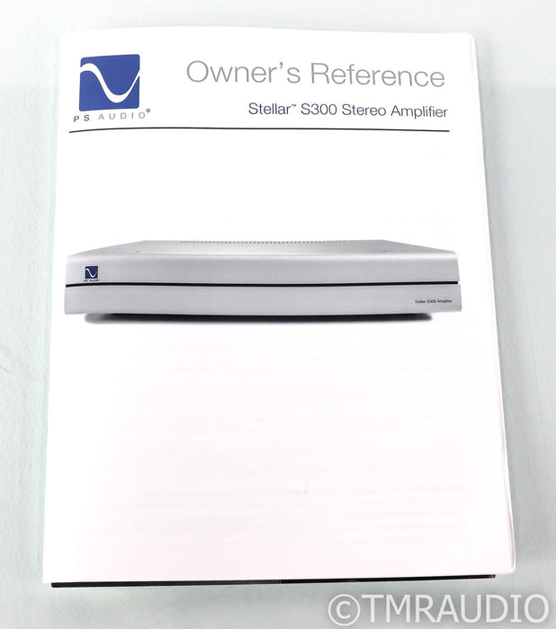 PS Audio Stellar S300 Stereo Power Amplifier; Silver; S-300 (Used)