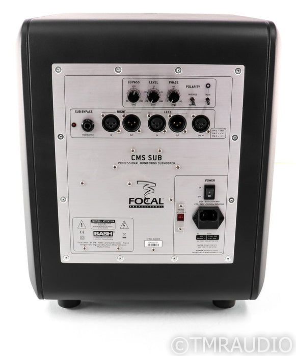 Focal CMS SUB 11" Powered Subwoofer; Black