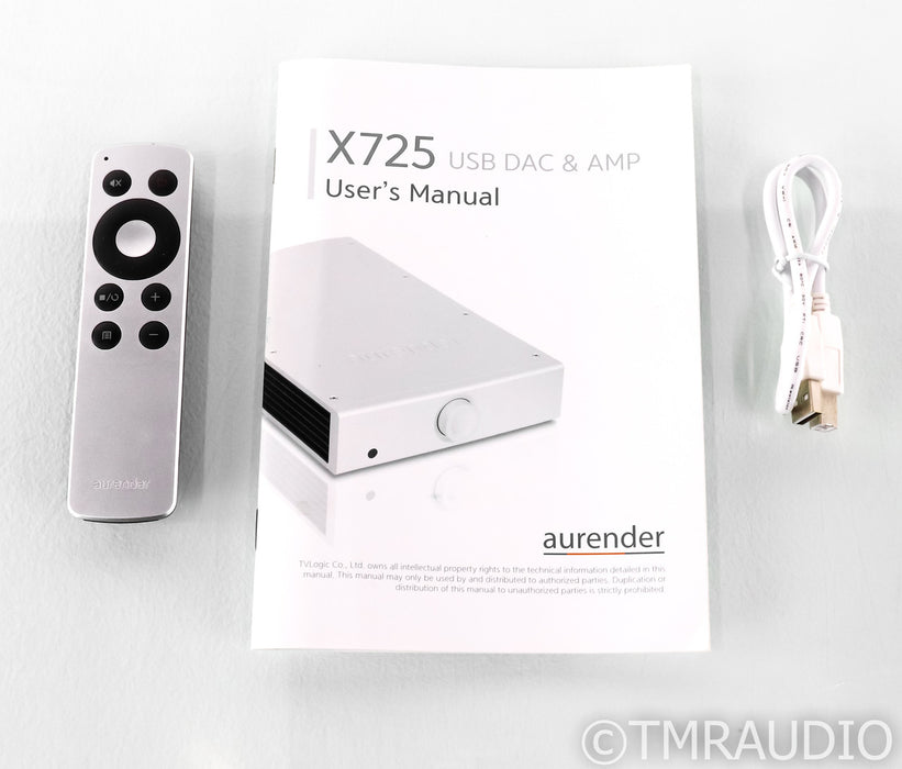 Aurender X725 Stereo Power Amplifier / USB DAC; X-725; Remote; Very Low Hours